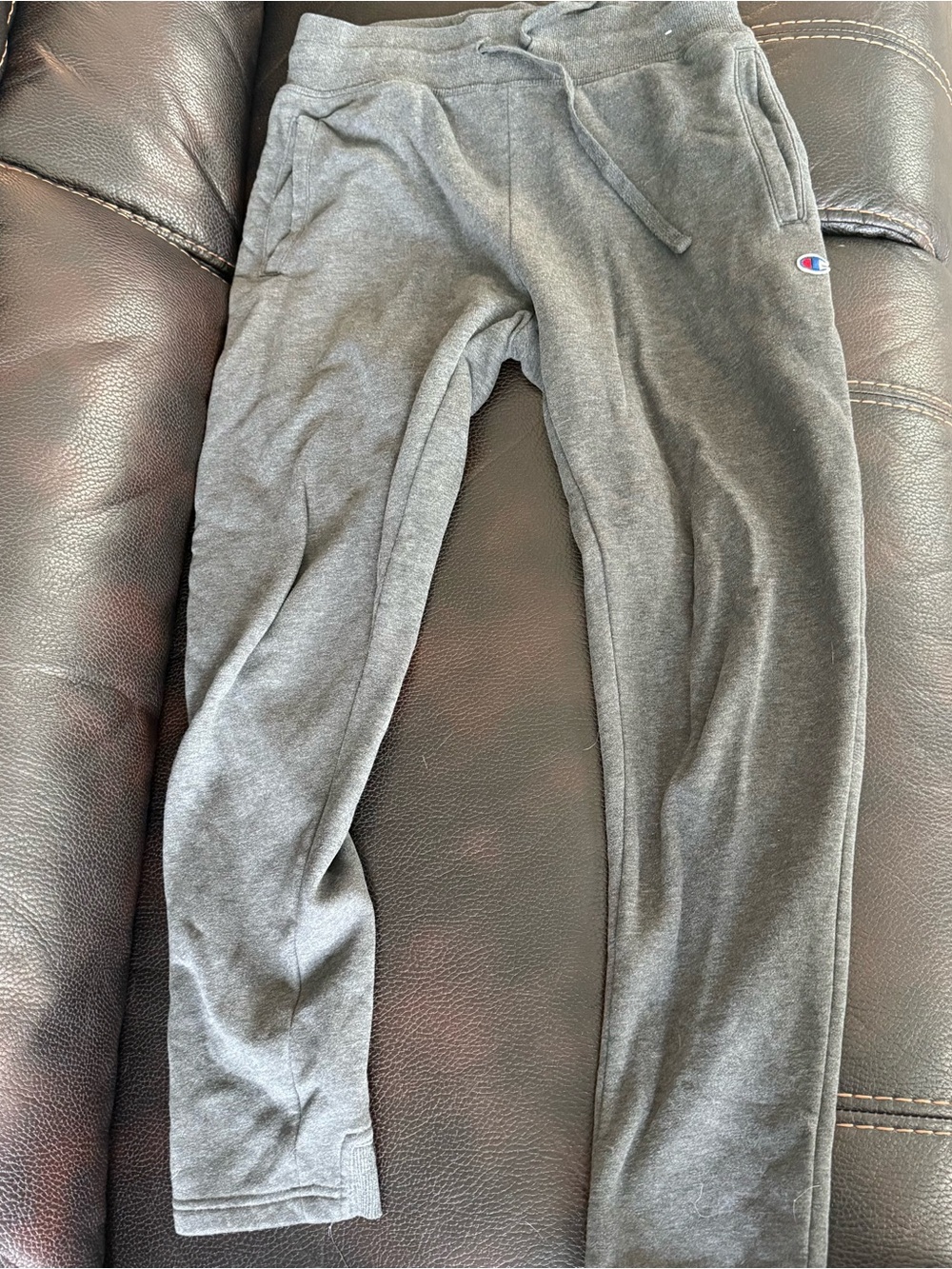 Champion Women's Charcoal Gray Jogger Sweatpants with Drawstring